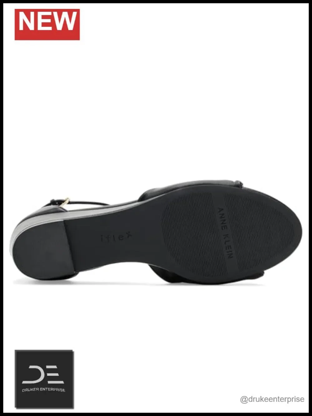 Anne Klein Whitby Women's Wedge Sandals Ankle Strap PU Leather Open Toe